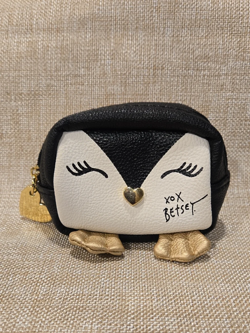 Betsey Johnson Penguin Coin Purse EUC 3.5